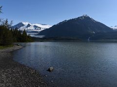 02A Mendenhall Lake, Mendenhall Glacier With Mount Wrather Above, Bullard Mountain, Nugget Falls, Nugget Mountain In The Distance Near Juneau Alaska
